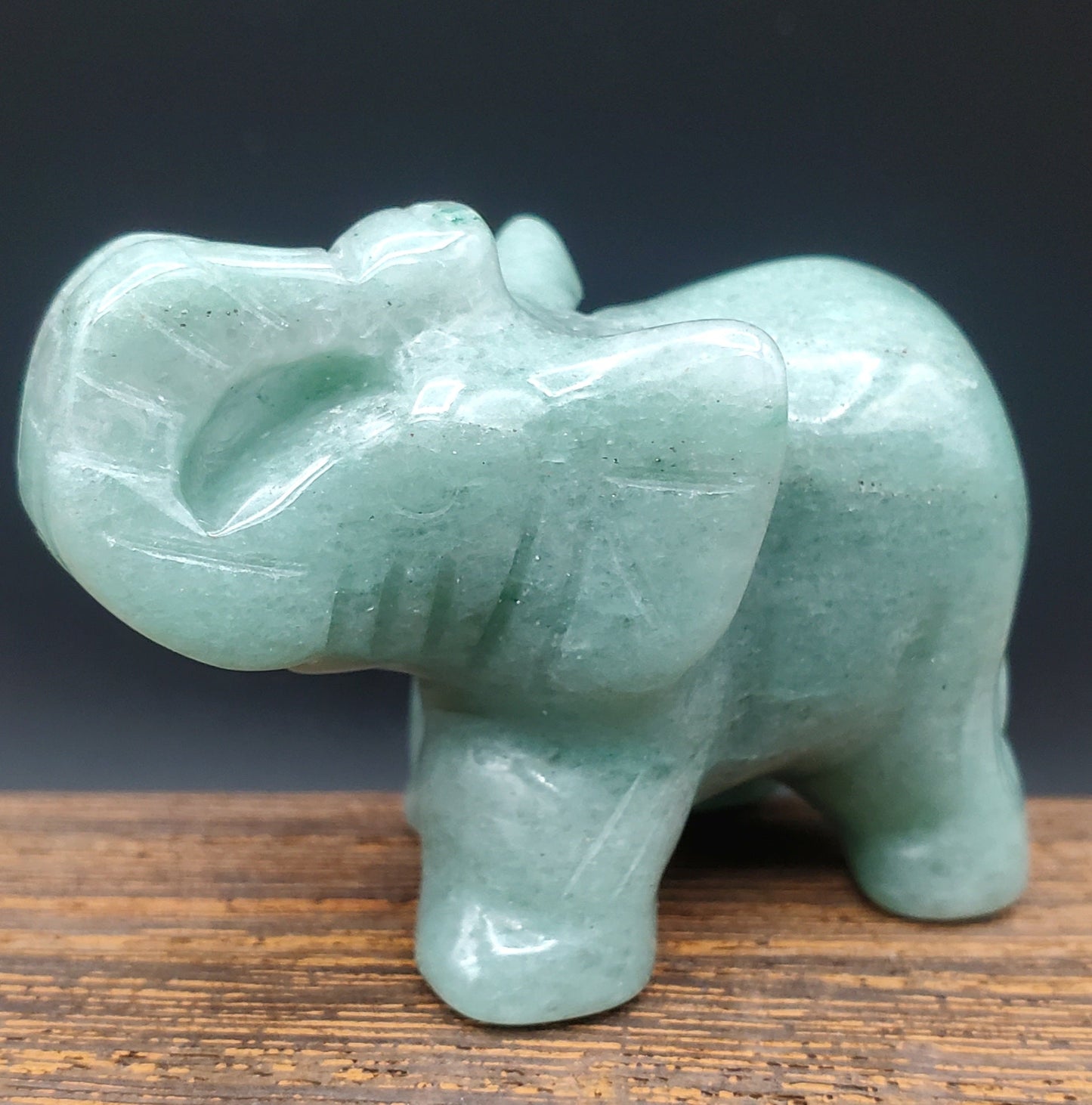 Aventurine Elephant Figurine