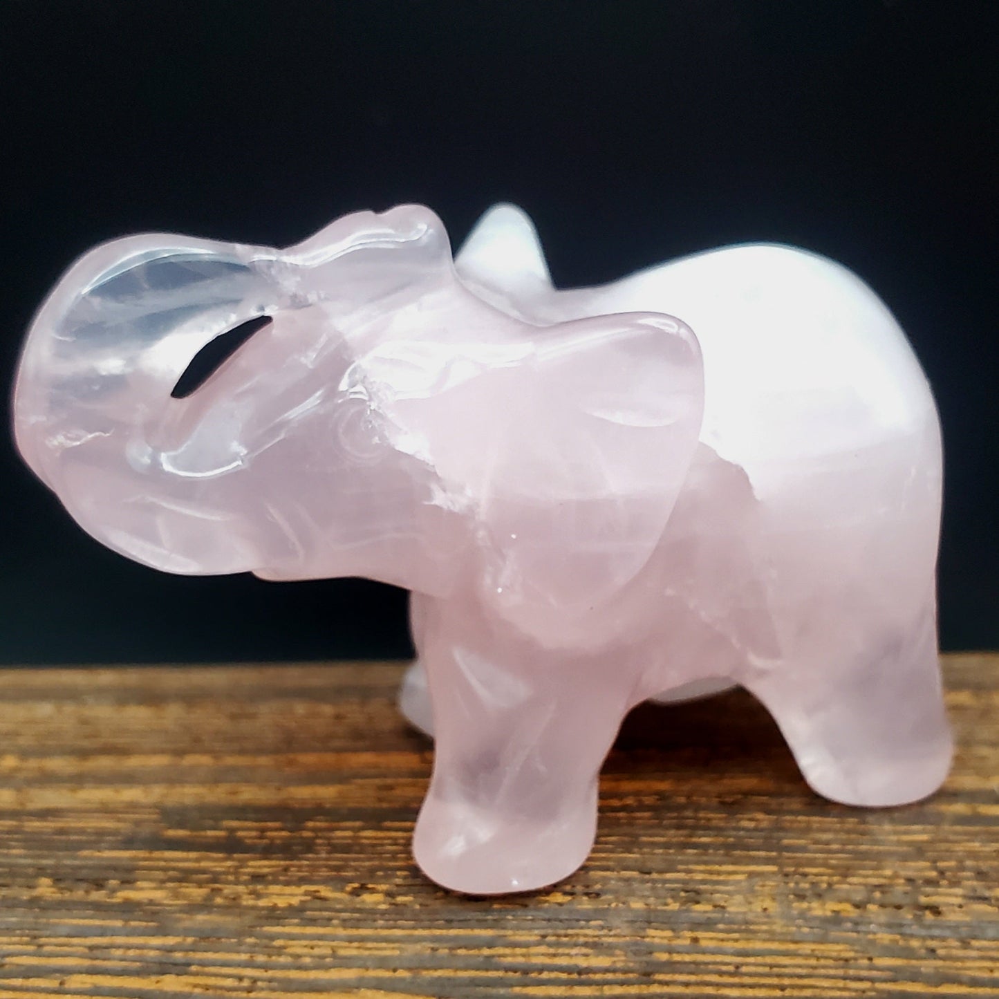 Rose Quartz Elephant