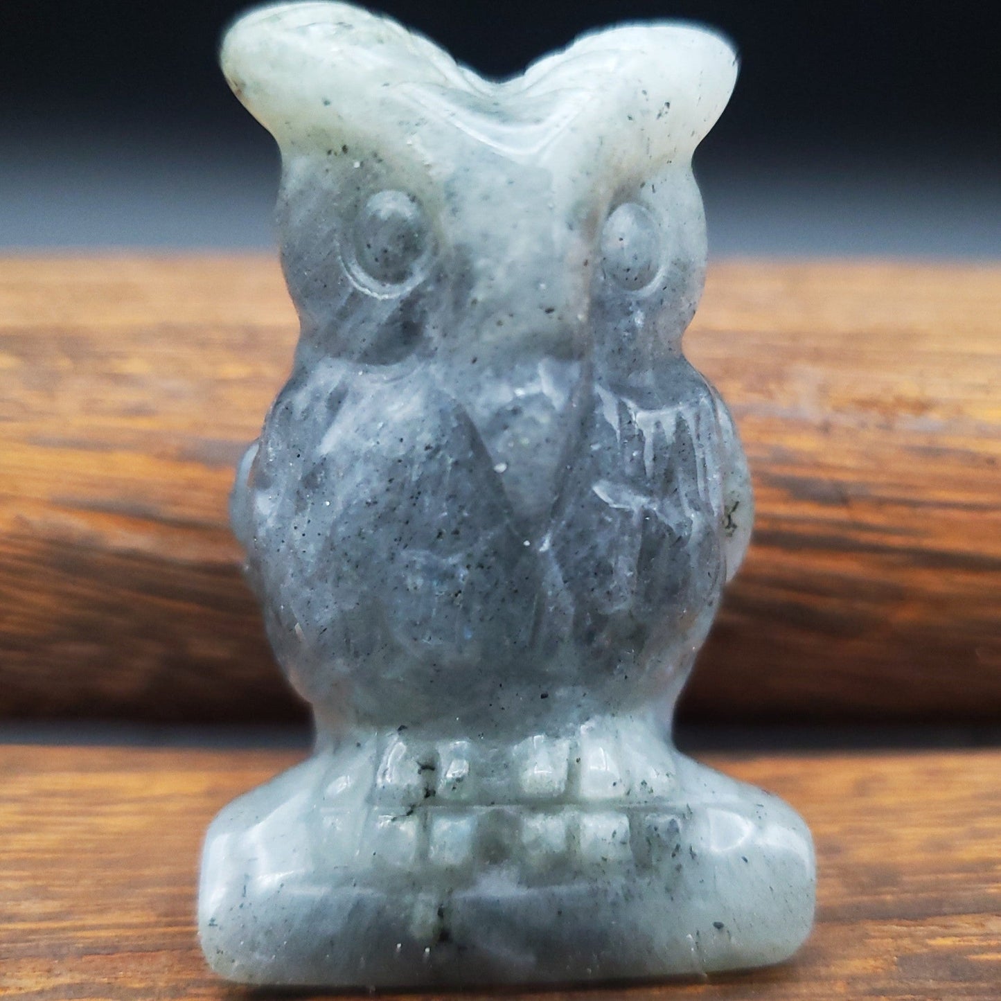 Carved Owl Labradorite