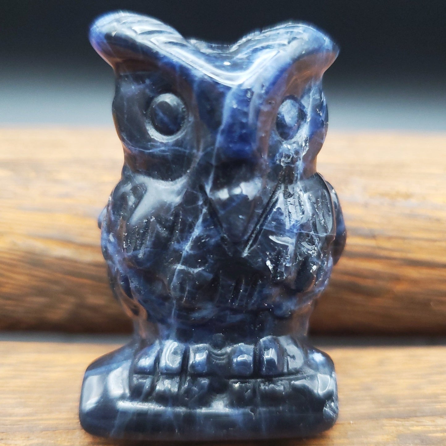 Carved Owl Sodalite