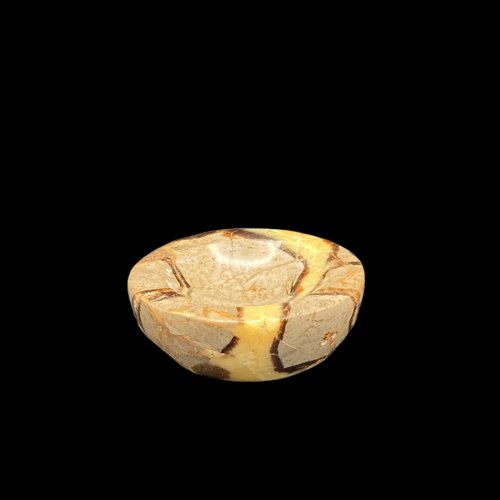 Septarian Dish Septarian Crystal Bowl Home Decor Inside Under Artificial Light