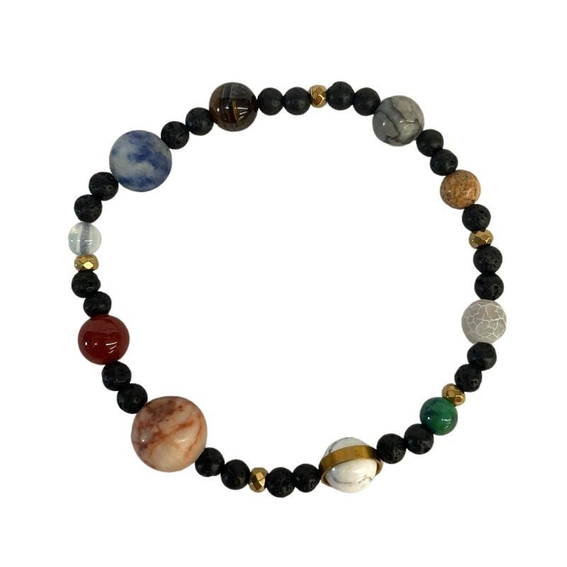 You Are The Sun Bracelet Obsidian, Jasper, Quartz, Howlite, Carnelian, Malachite, Onyx