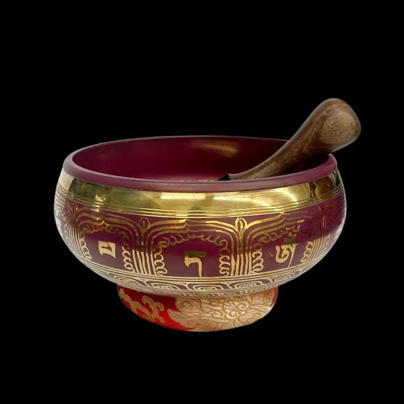 Large Singing Bowl Chakra Symbols Instrument Meditation