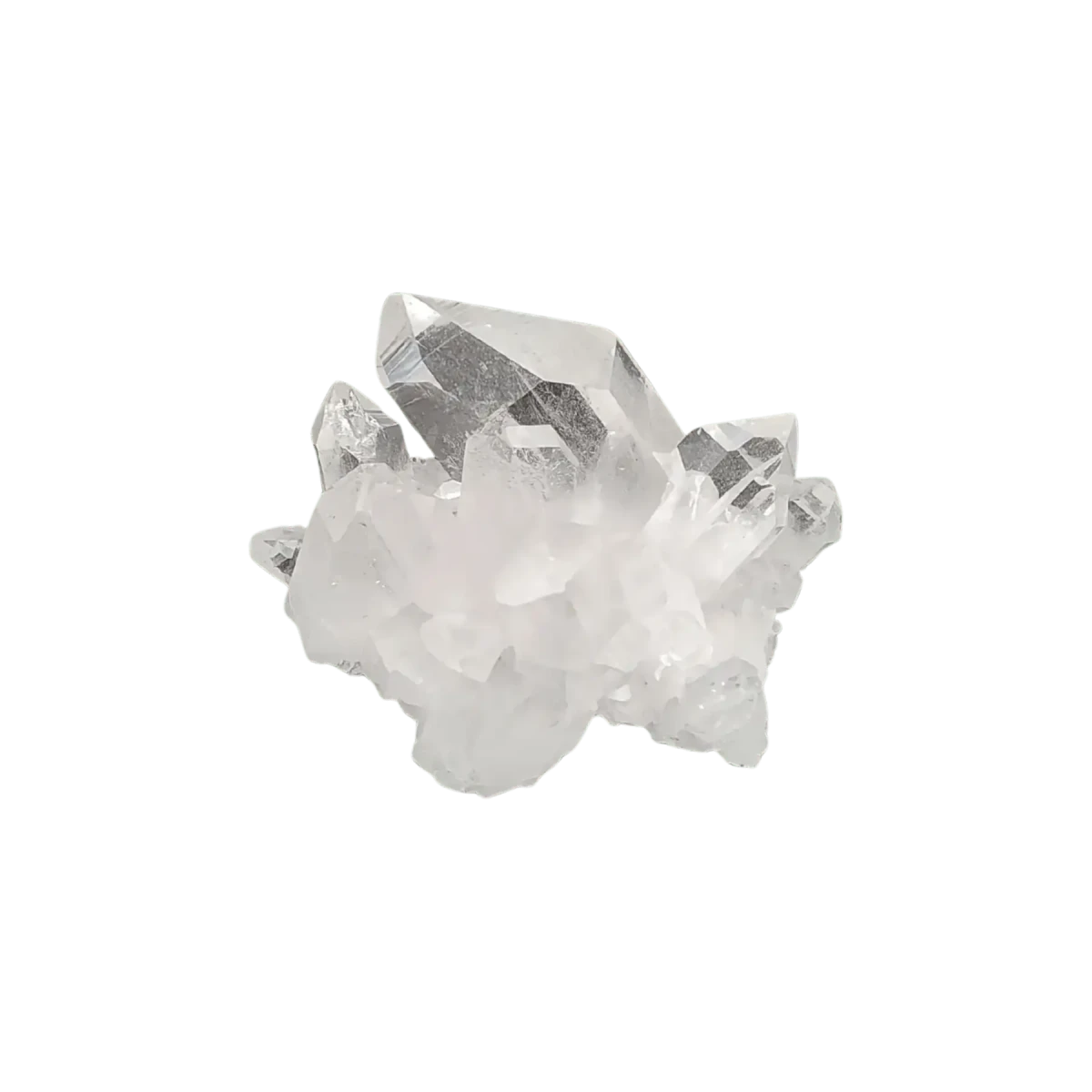 This is the front side of this small Quartz crystal cluster