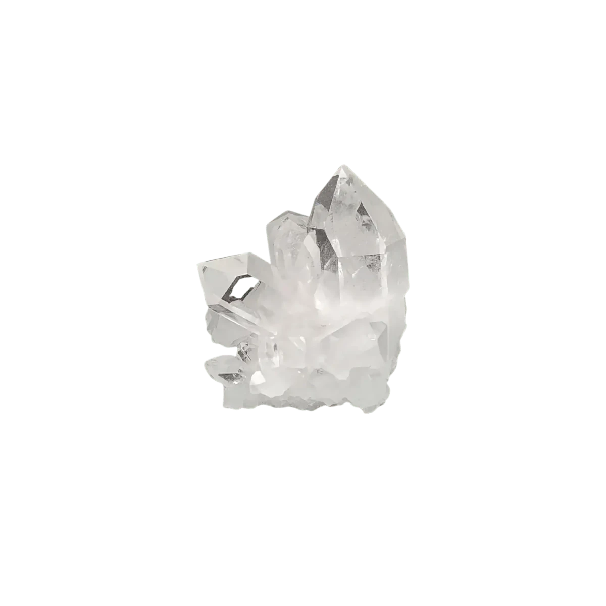 This is the left side of this small Quartz crystal cluster