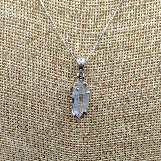 This is a close up of the blue Dumotierite pendant