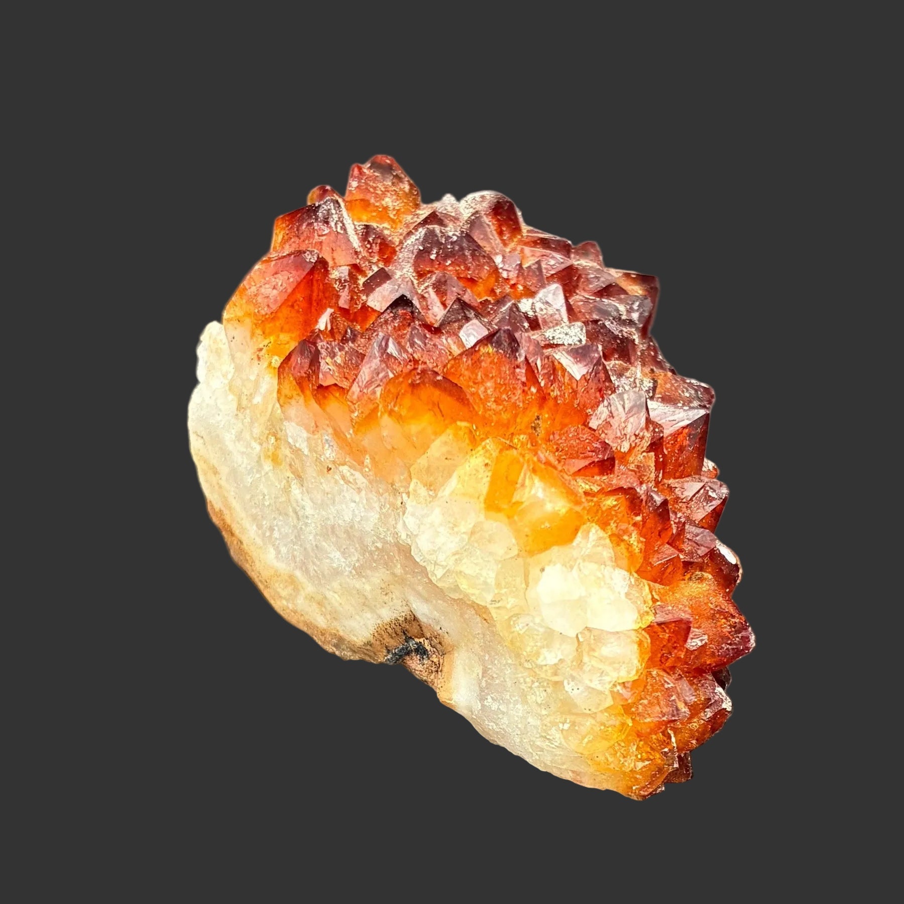This is the right side of this small Citrine crystal specimen.