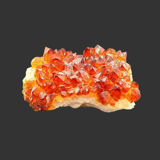 This is the front side of this small Citrine crystal specimen.