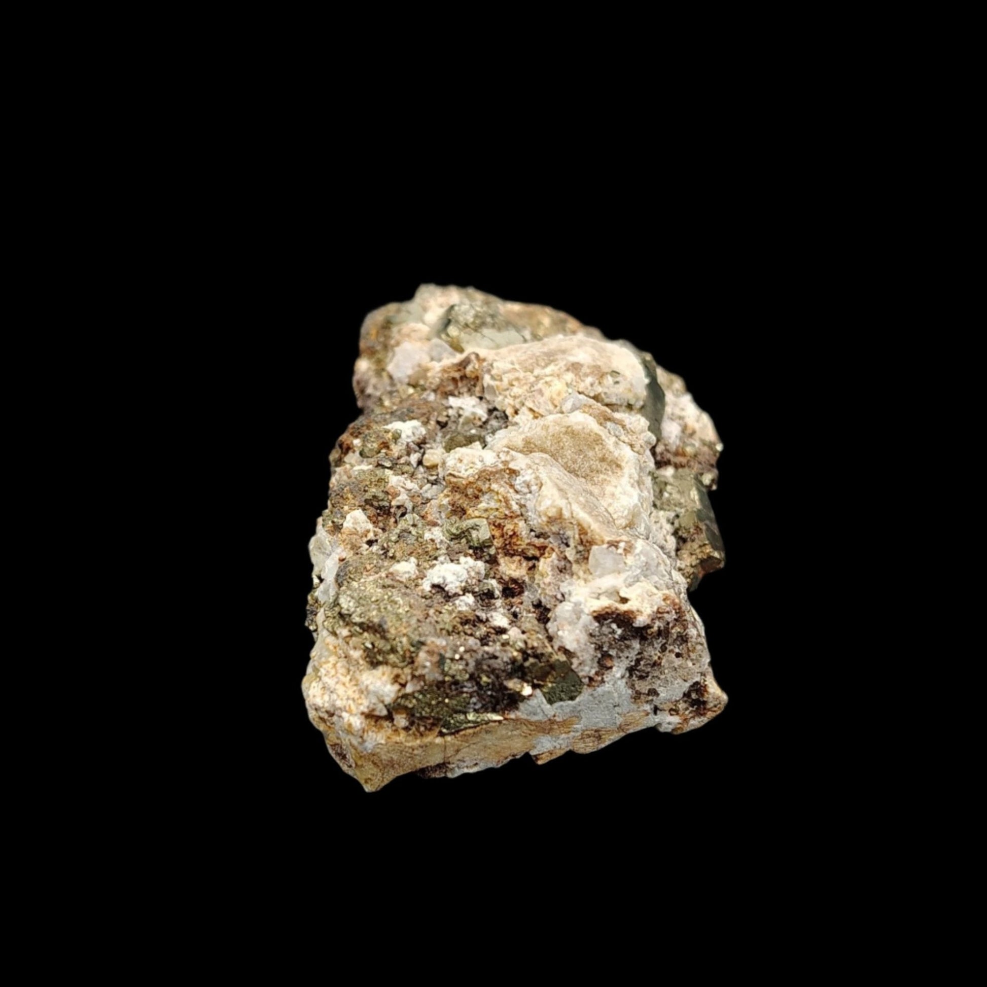 This is the right side of this Dolomite with Pyrite 