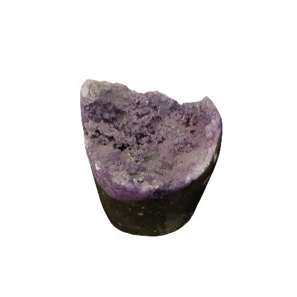 Druzy Purple Enhanced Sculpture