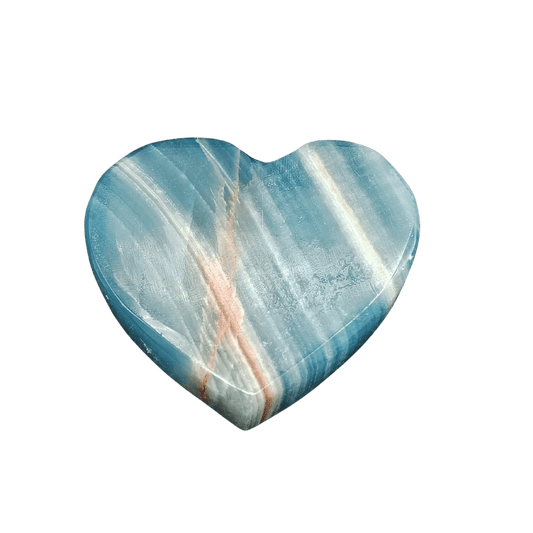 This is the front side of this blue Onyx heart