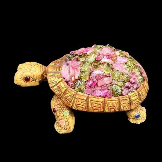 Side View Of Turtle Figurine