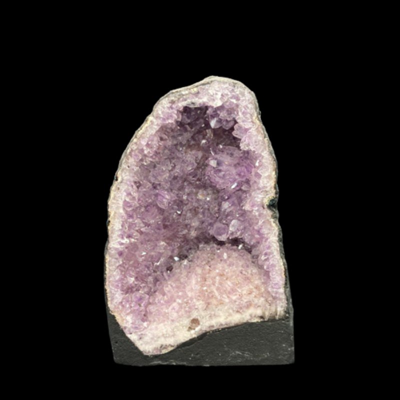 Front Side Of Small Spectacular Amethyst Geode Cathedral, Purple Amethyst Crystals