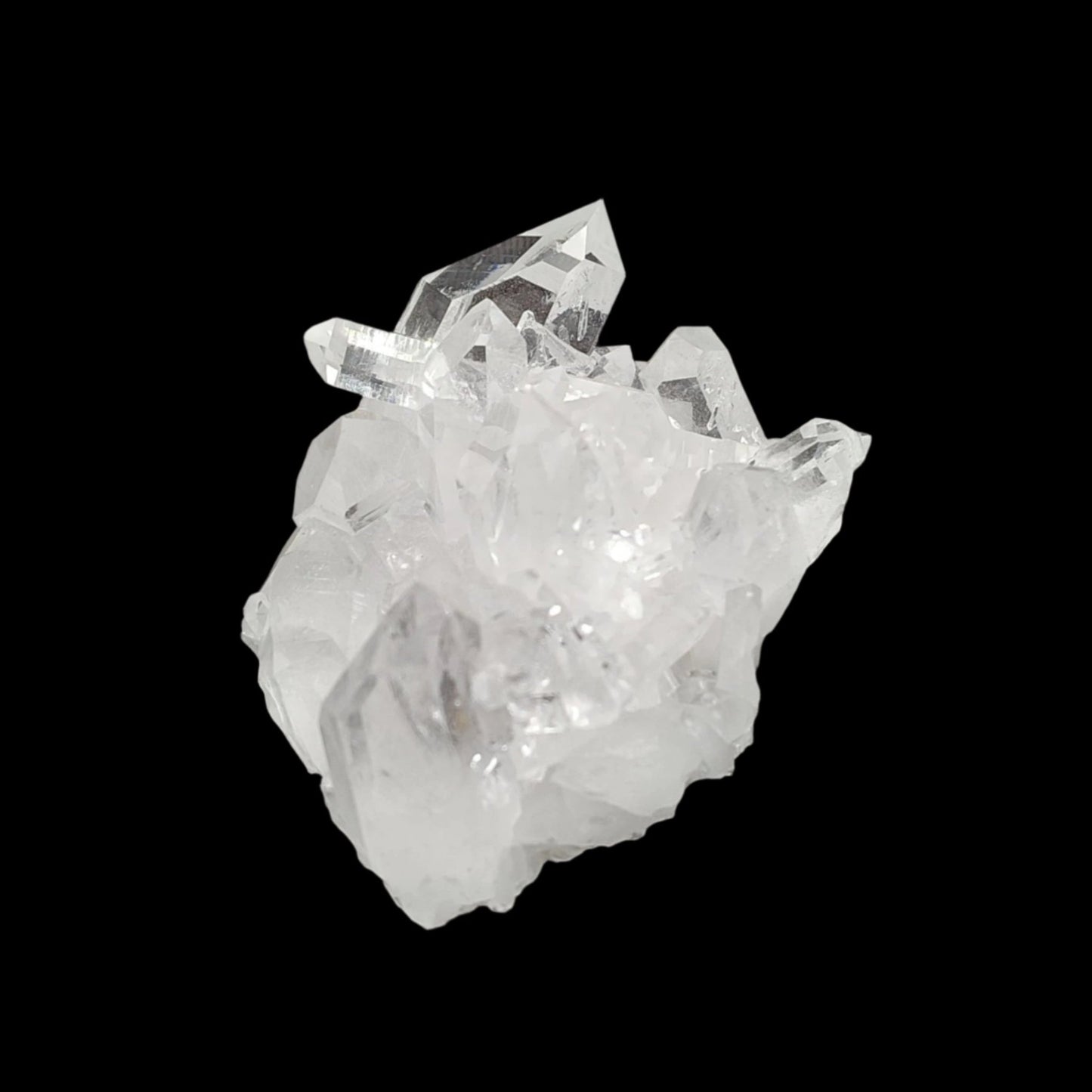 This is the left side of this Quartz crystal cluster