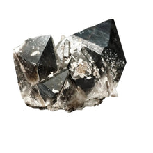 Load image into Gallery viewer, Close Up Enhanced Smokey Quartz Showing Contrast White Fairy Dust
