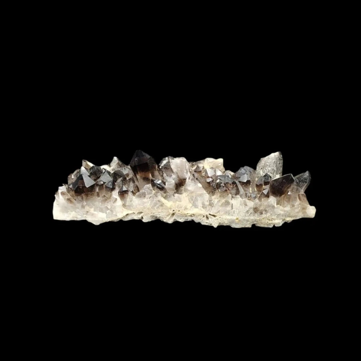 This is the back side of this smoky Quartz crystal cluster