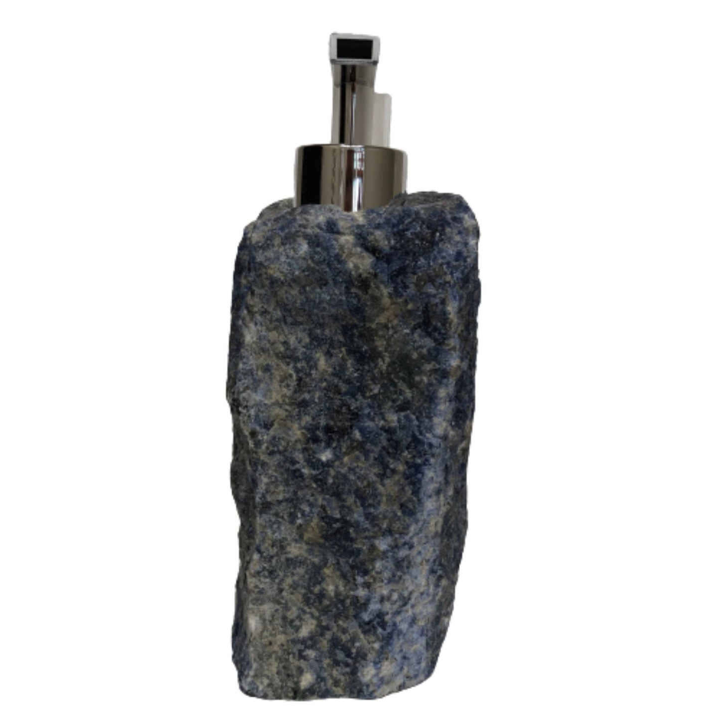 Side View Carved Sodalite Rock Dispenser