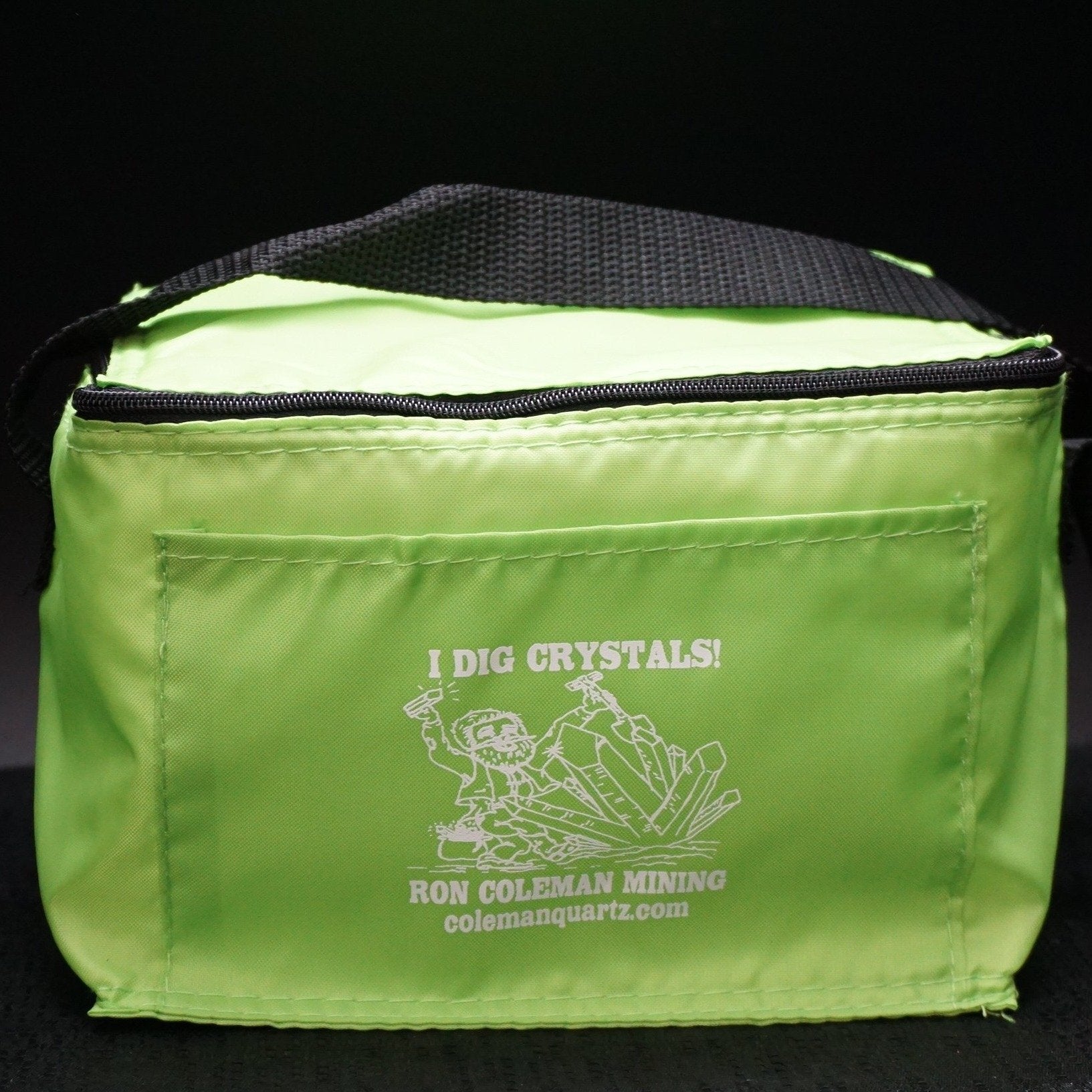 Lime Green I Dig Mining Ron Coleman Insulated Lunch Box