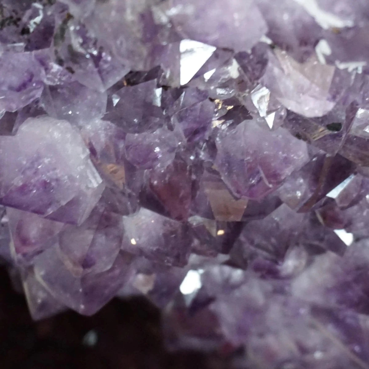 Close Up Of Large Amethyst Crystal Cluster