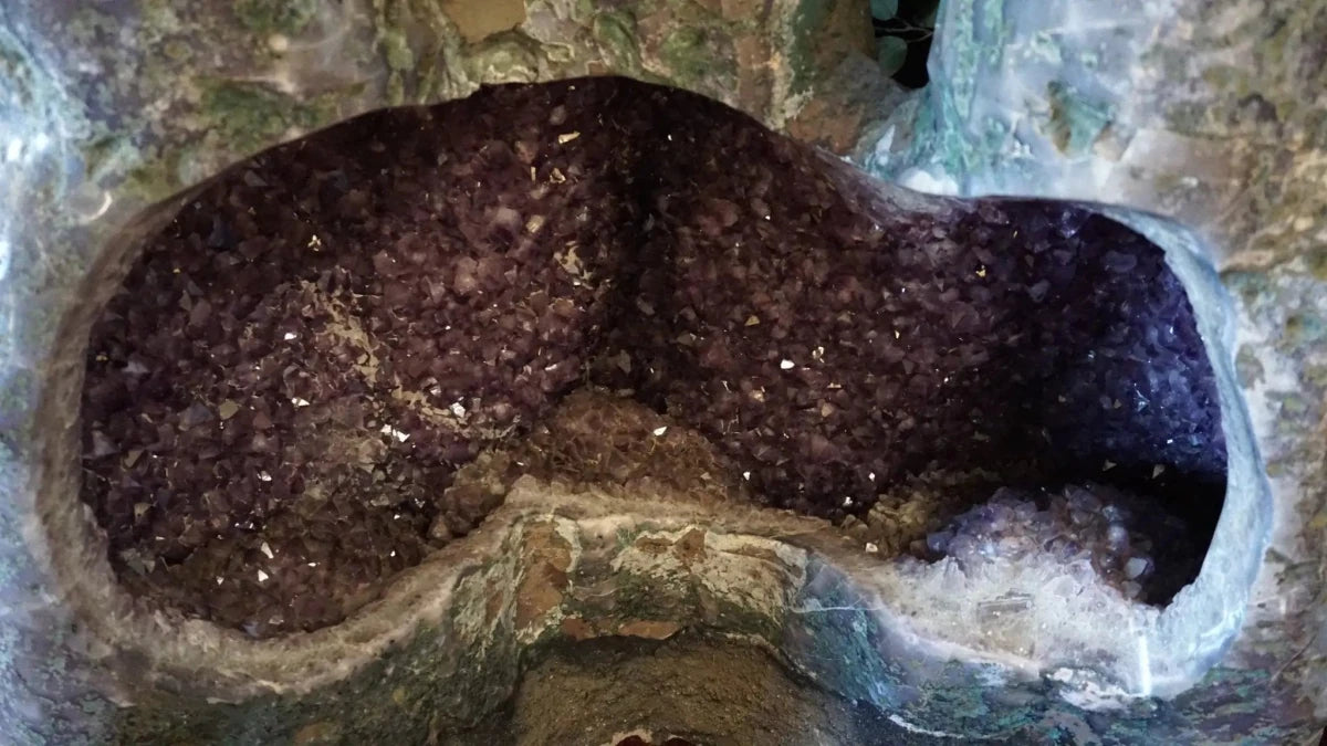 Large Amethyst Geode Showing Crystals