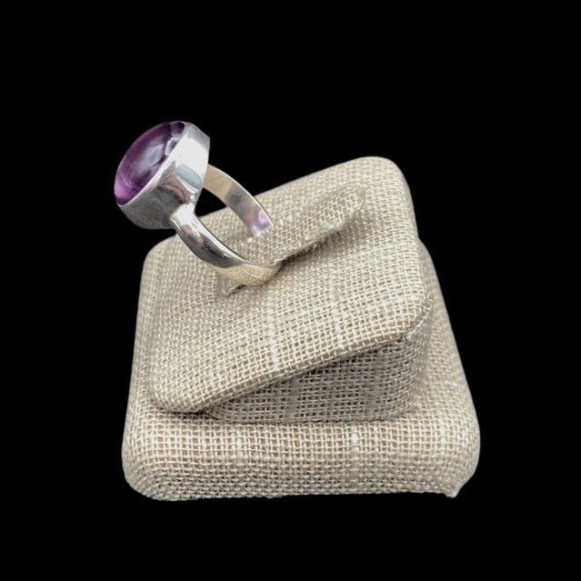 Side View Of Amethyst Ring