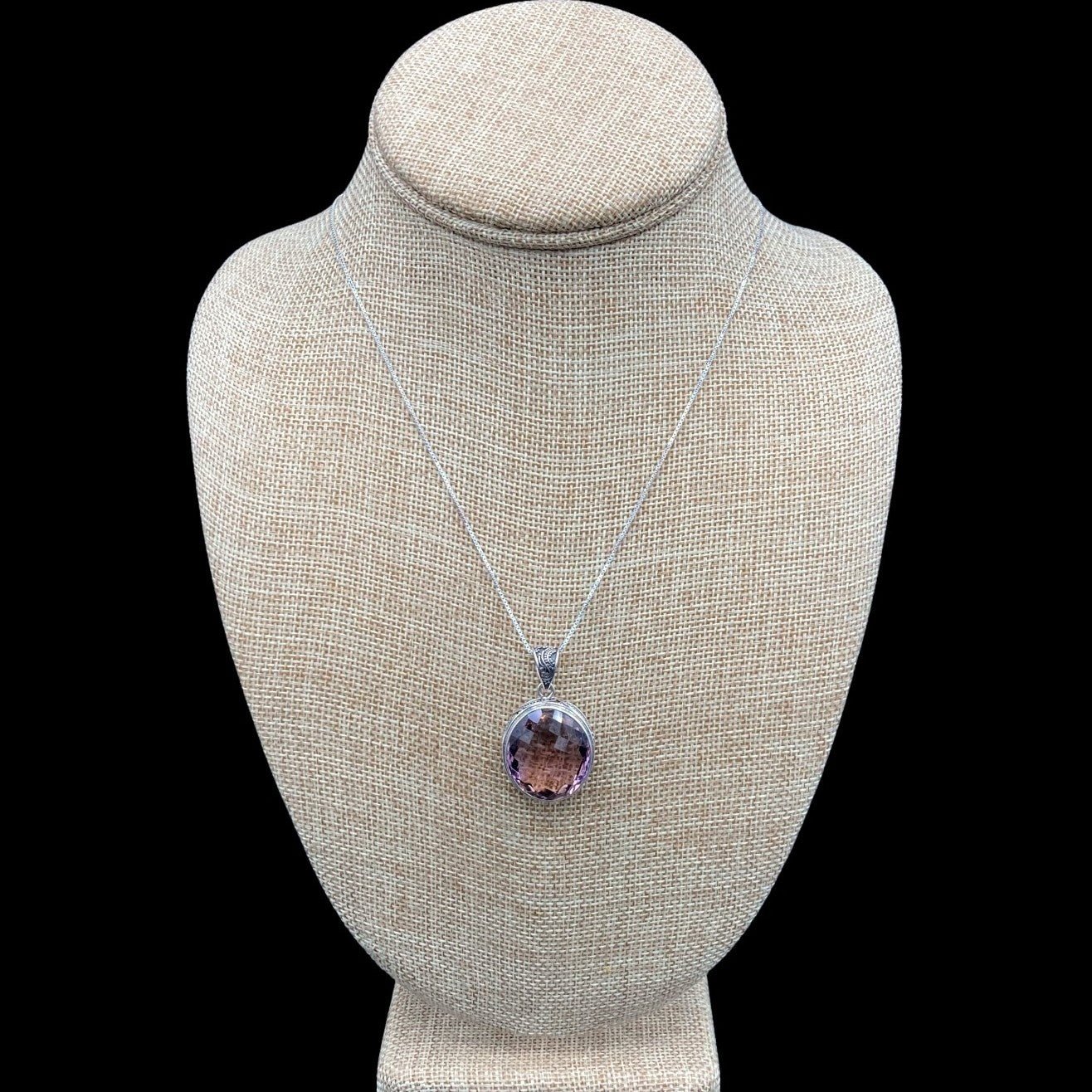 Ametrine Pendant On Sterling Silver Chain