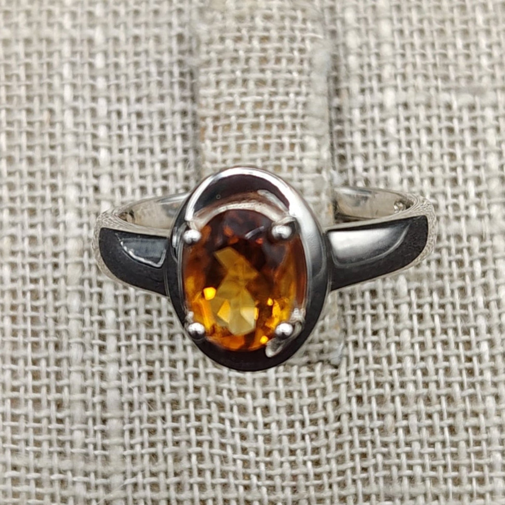 This is a close up of the Citrine gemstone
