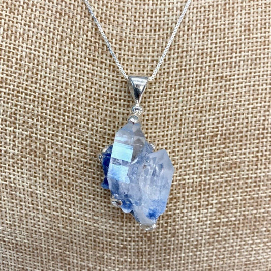 Close Up Of Blue Dumortierite Pendant