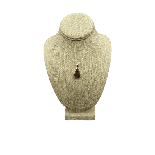 This is the front side of this Cacoxenite Amethyst necklace