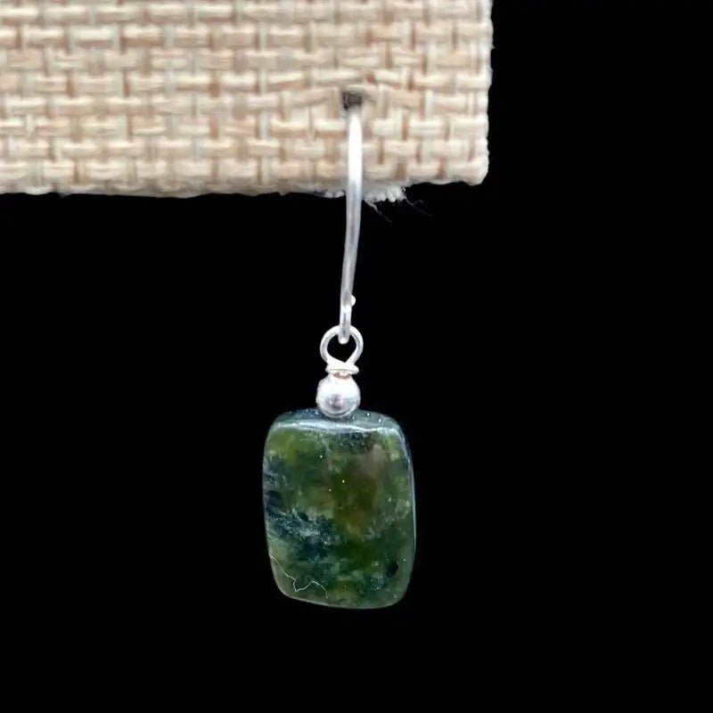 Close Up Of Green Jade Earrings