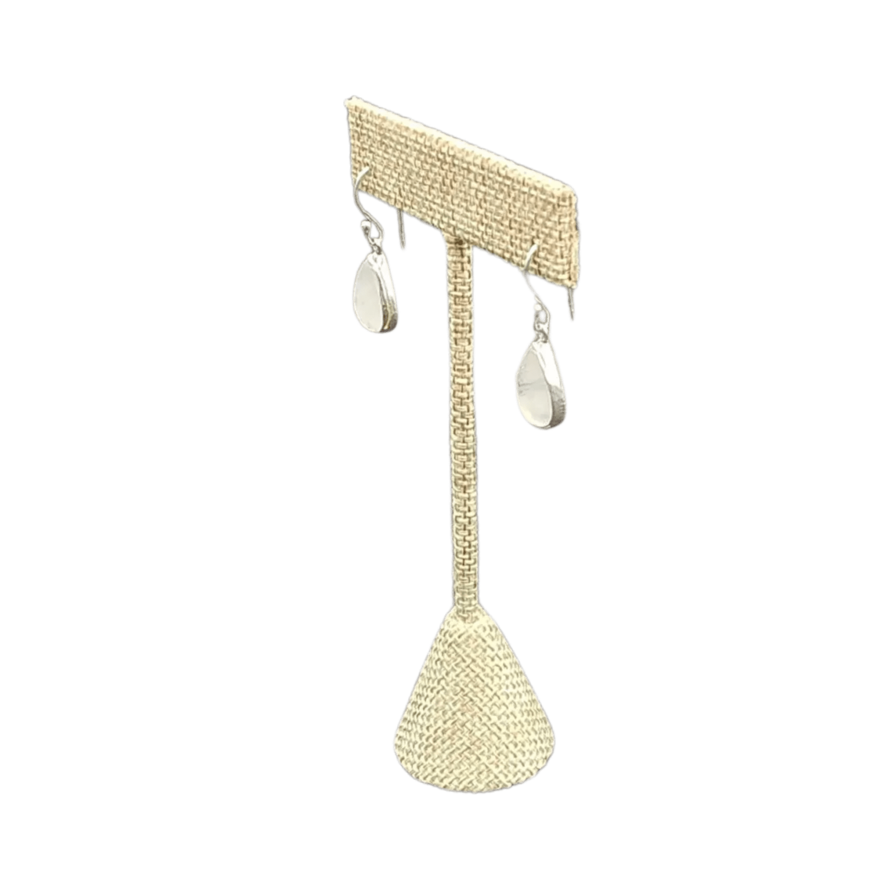 This is the side view of Sterling Silver gemstone earrings