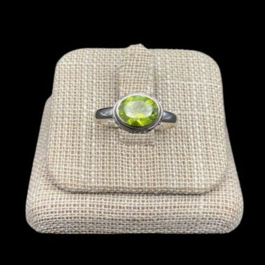 Sterling Silver Peridot Ring