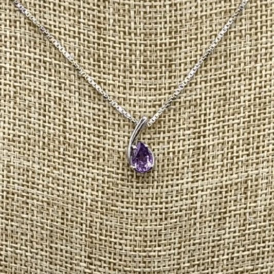 This is a close up of the Amethyst pendant