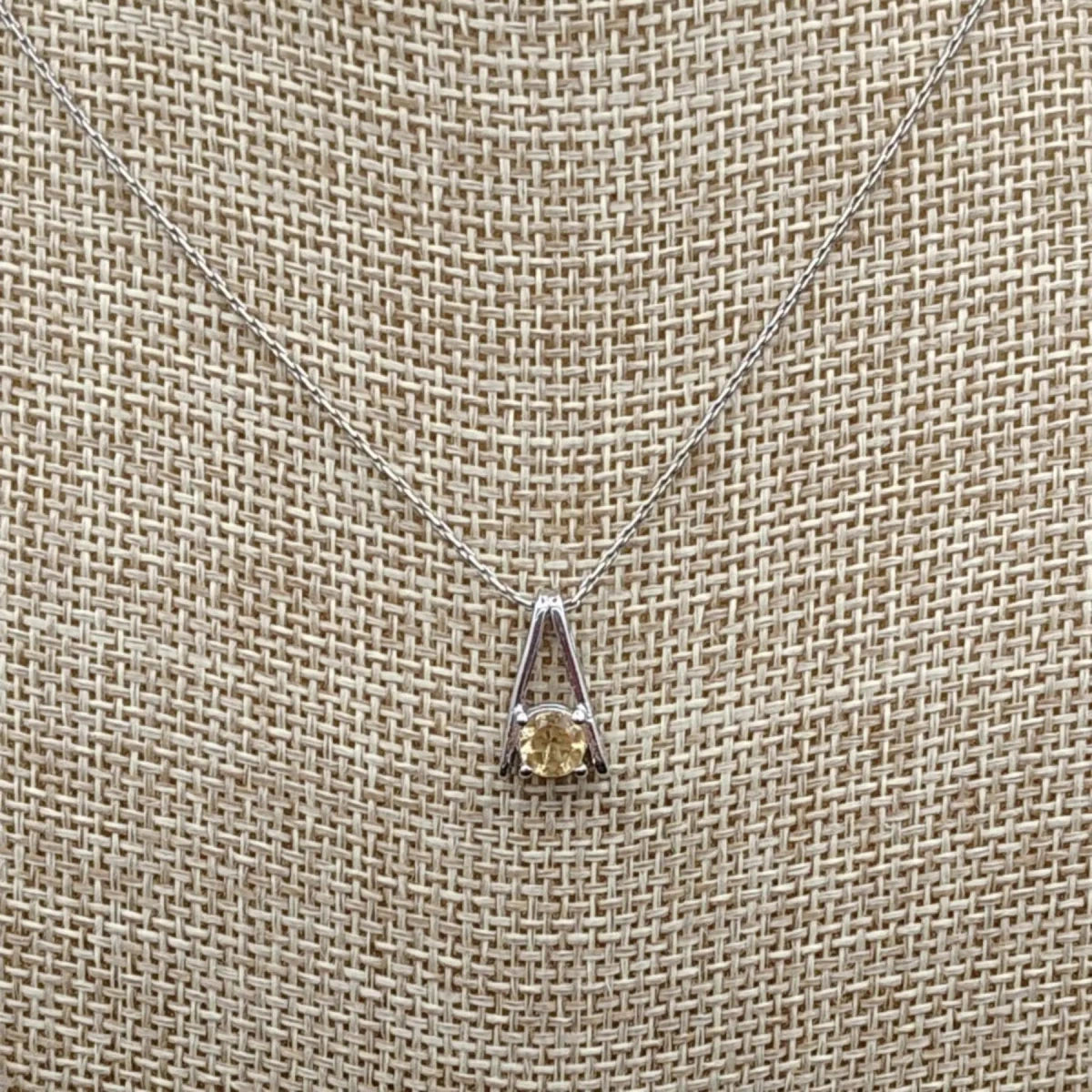 This is a close up of this orange Citrine pendant