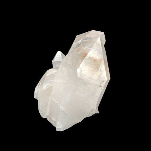 Super Blue Moon Charged Quartz Crystal Cluster Large Points, Side Profile View