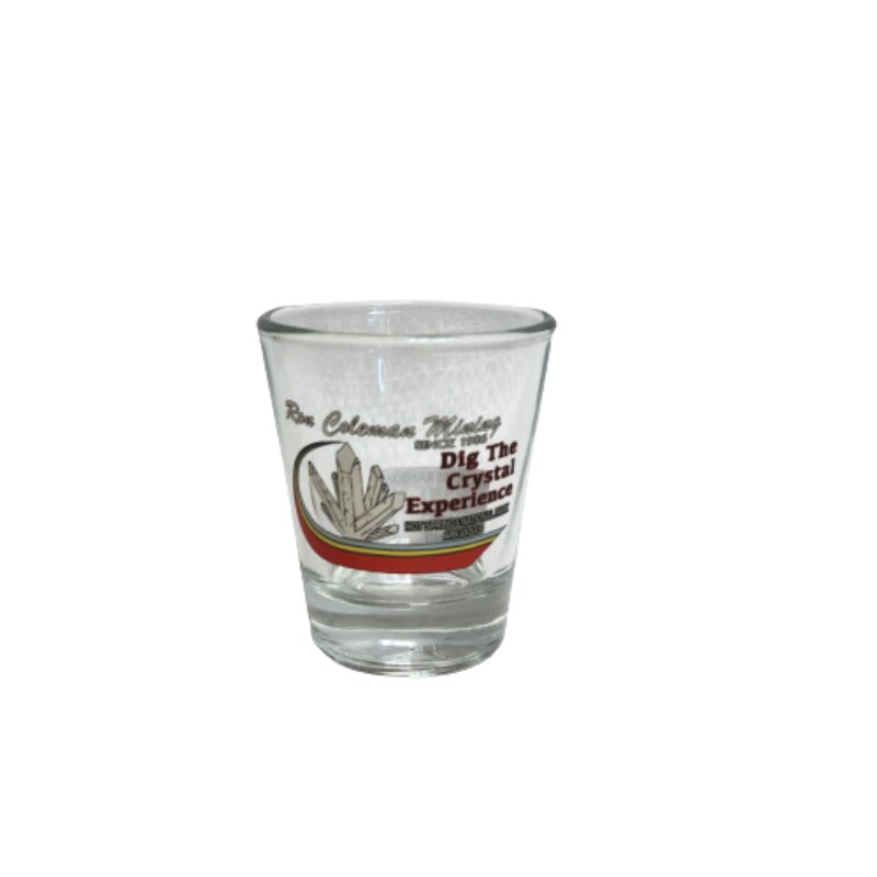 Shot Glass Ron Coleman Mining Souvenir