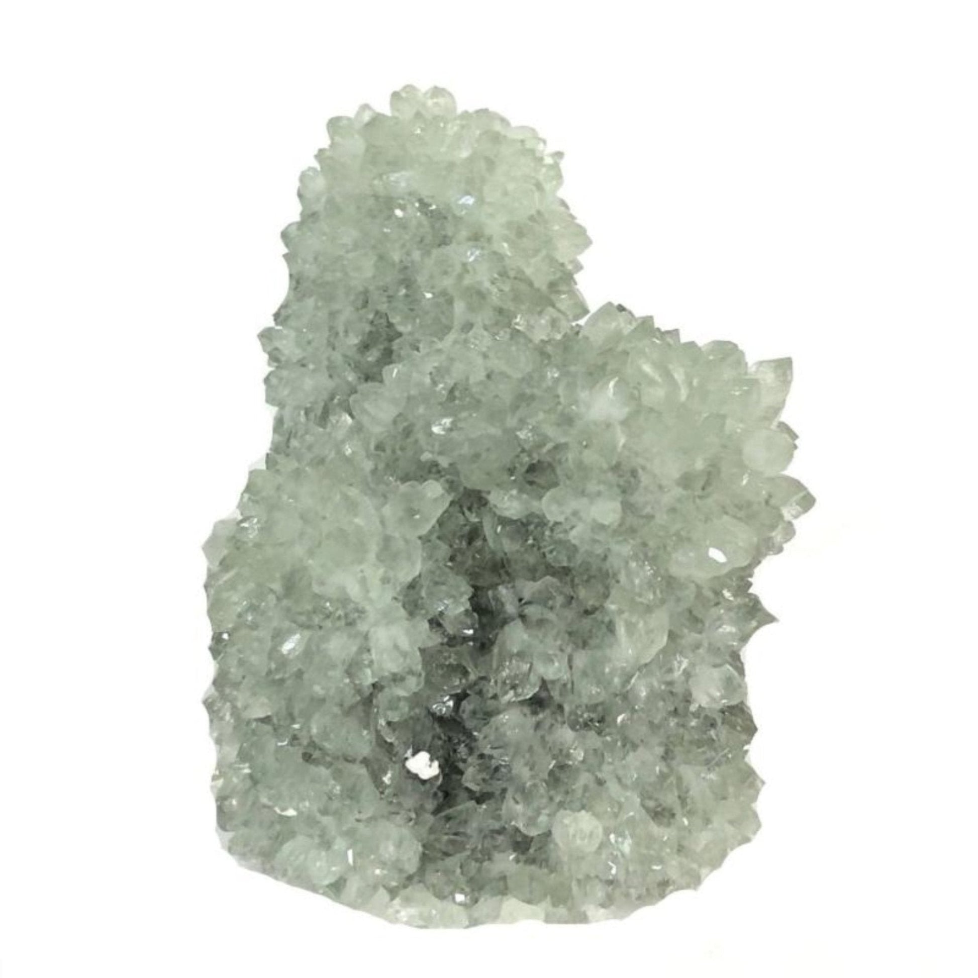 Enhanced Quartz Specimen Green With Druzy Crystals Throughout Origin India