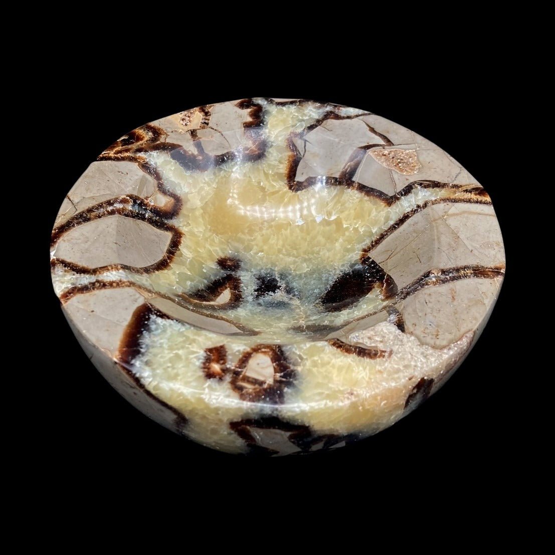 Top View Of Septarian Crystal Bowl