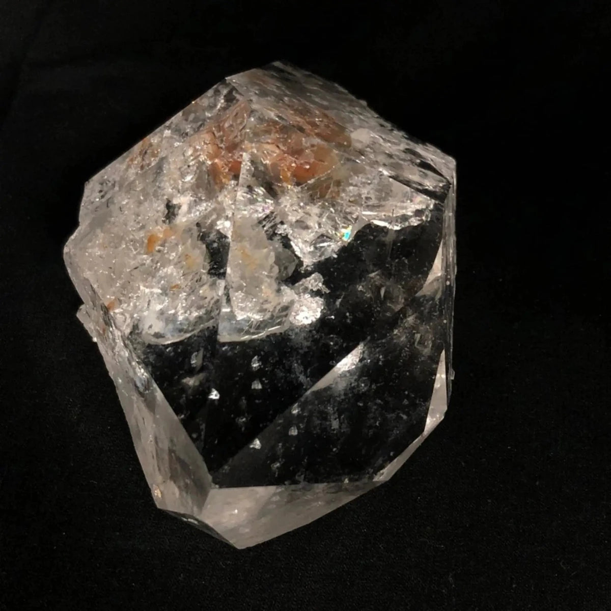 Close-Up Of a Clear Quartz With Unique Characteristics