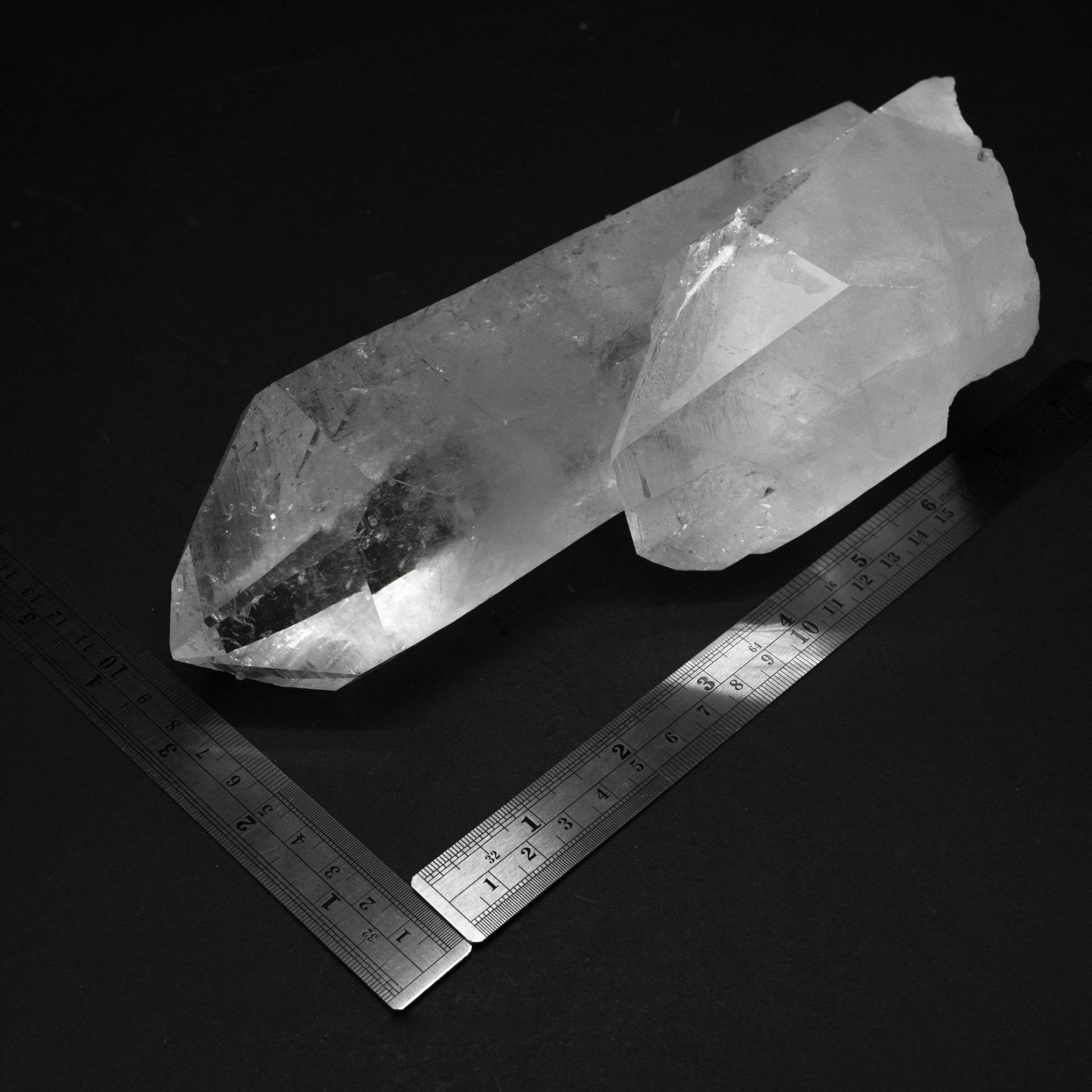 Crystal Healing Large Points With Ruler Showing Size