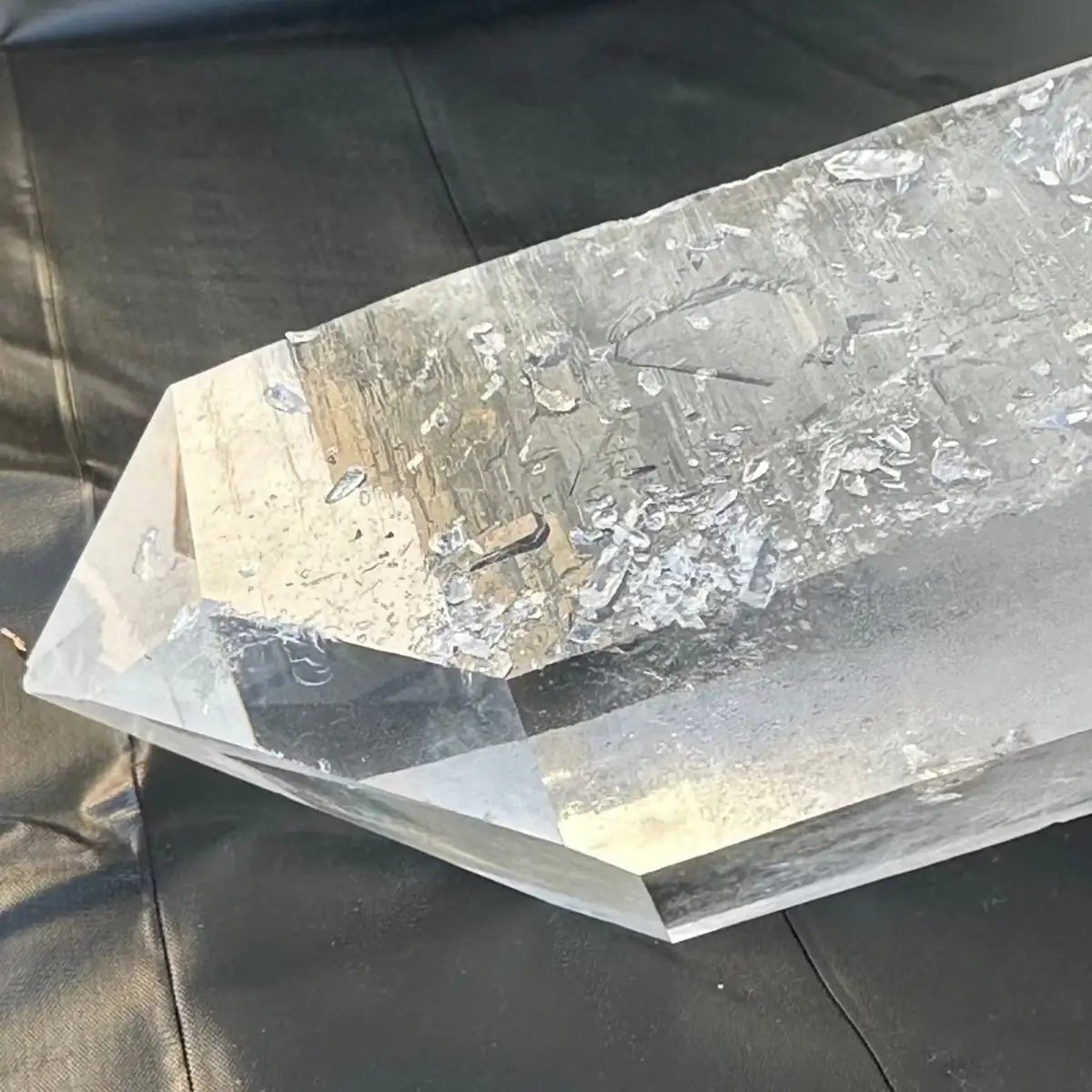Close Up Of A Point On A Quartz Crystal