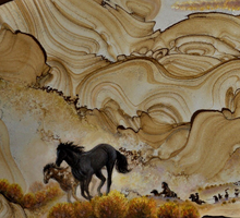 Load image into Gallery viewer, Wild Horses Sandstone Wall Art
