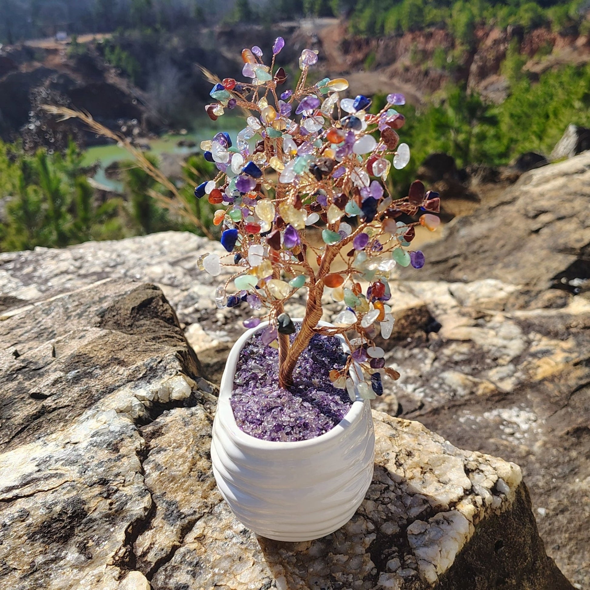 Multi Gemstone Chip Crystal Tree – Ron Coleman Mining