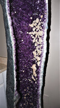Load image into Gallery viewer, CLose Up Of Calcite On Amethyst Crystal Points
