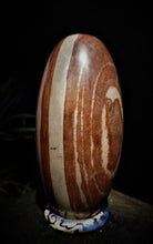 Load image into Gallery viewer, Shiva Lingham Stone Standing Upright Elongated Egg Shape
