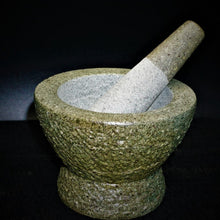 Load image into Gallery viewer, Rock Mortar &amp; Pestle Spice Grinding Display
