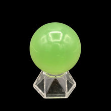 Load image into Gallery viewer, Front Side Of Green Calcite Sphere
