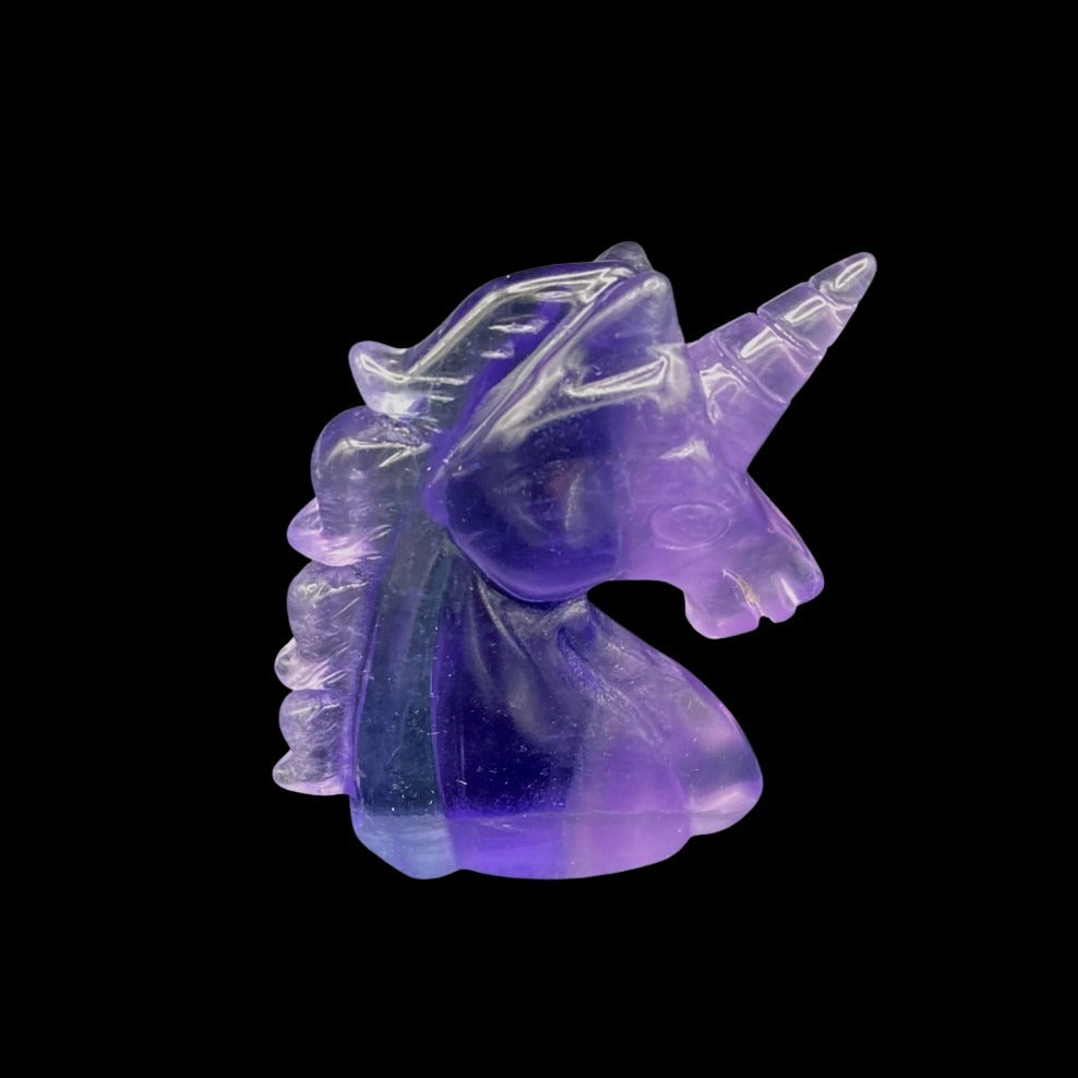 Carved Fluorite Unicorn