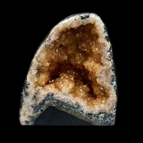 Front Side Citrine Geode Cathedral