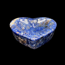 Load image into Gallery viewer, Front View Of Heart Shaped Sodalite Bowl
